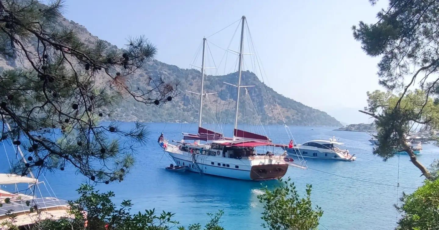 Göcek islands aerial view